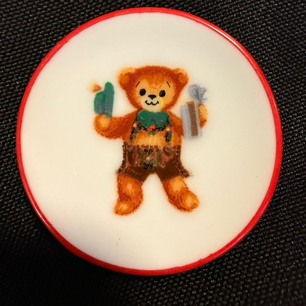 VTG Dollhouse Reutter Teddy Hermann Teddy Bear Mini Porcelain Tea‎ Set 8 Pc - Picture 5 of 16